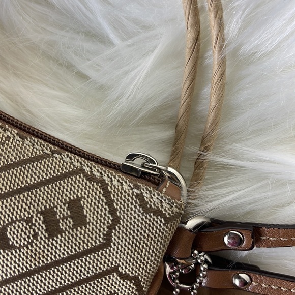 Coach | Brown Pink Wristlet Top Closure - Picture 5 of 10